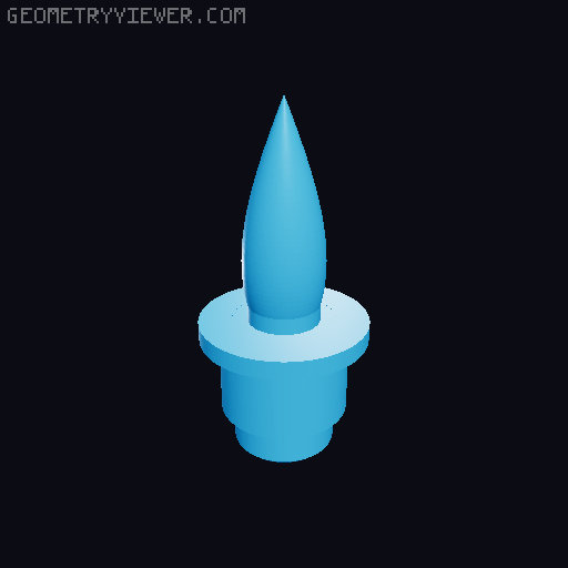 LED light Candle Set 3D model thumbnail