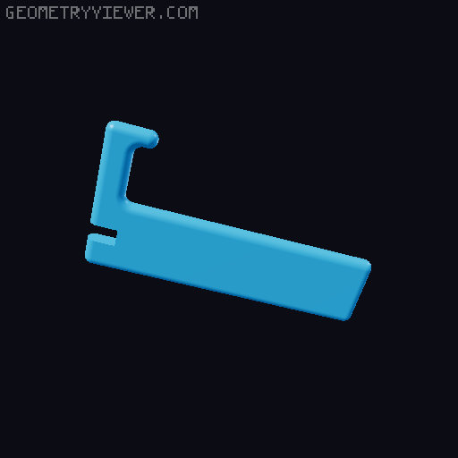 Ergonomic Desk Tablet Stand - 3D printed - Flat Pack - Portable 3D model thumbnail