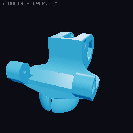 Logitech C920 adapter for articulating camera mount 3D model thumbnail
