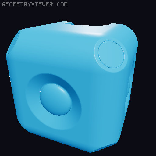 Infinity cube 3D model thumbnail
