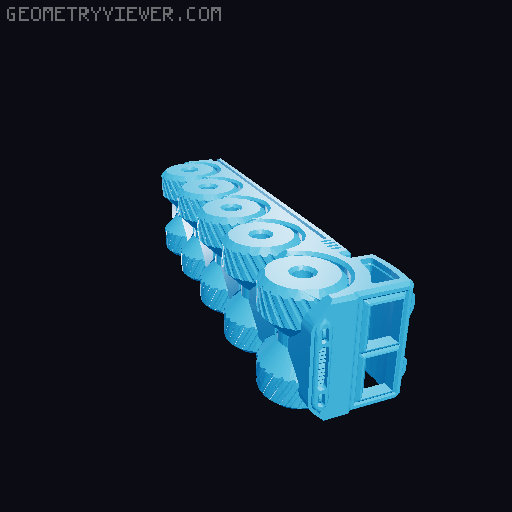 20 Wheel Truck 3D model thumbnail