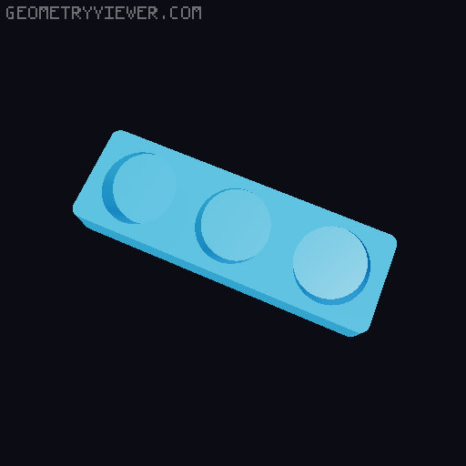 Gridfinity NUUN Tube Storage 3D model thumbnail