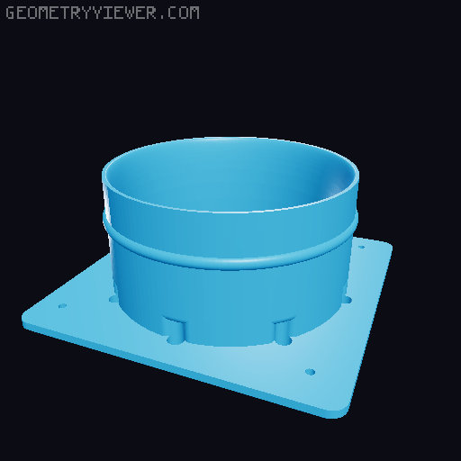 Pegboard Mount Fume Extractor 3D model thumbnail