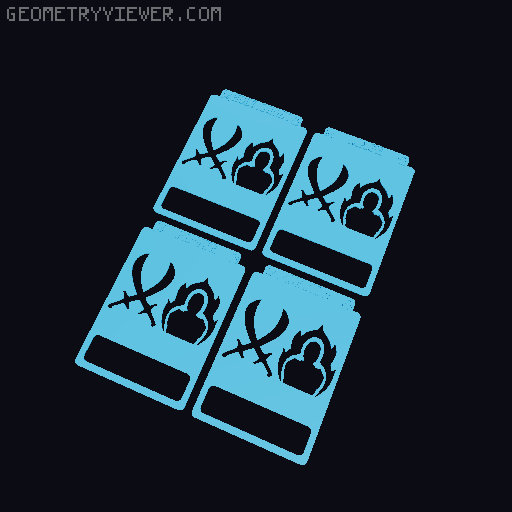 Card Dividers for the Odalin Boardgame 3D model thumbnail