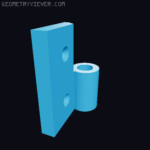 Universal Hinge 3D model thumbnail
