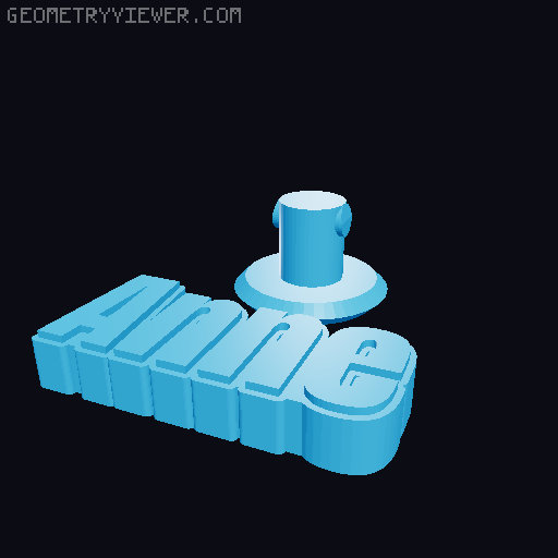 Crocs name charms / jibbitz 3D model thumbnail