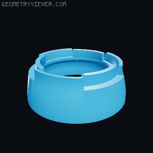 Improved version of Hand Made Camera Lens 3D model thumbnail
