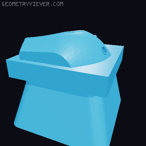 Benchy Keyboard Key Cap 3D model thumbnail