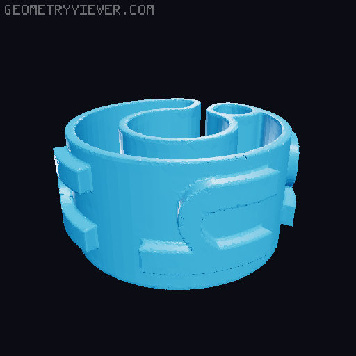 Characters For Cable Description 5mm/0.20″ Diameter 3D model thumbnail