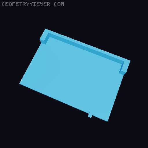 Raspberry Pi Zero 7inch Laptop 3D model thumbnail