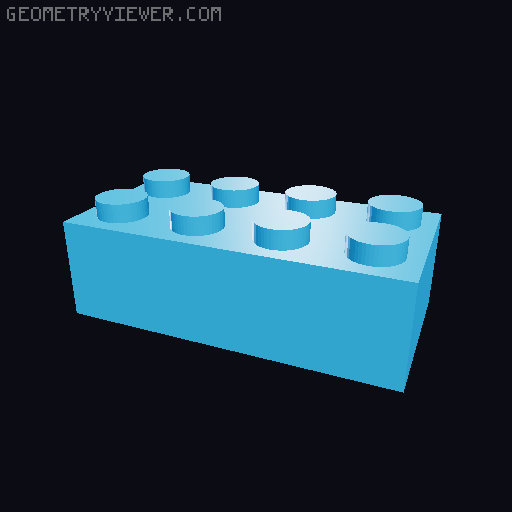 Lego Compatible Building Bricks 3D model thumbnail