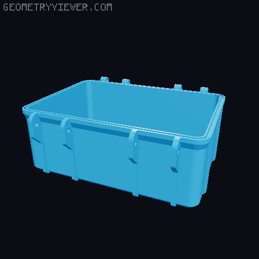 Lug Nuts Storage Box 3D model thumbnail