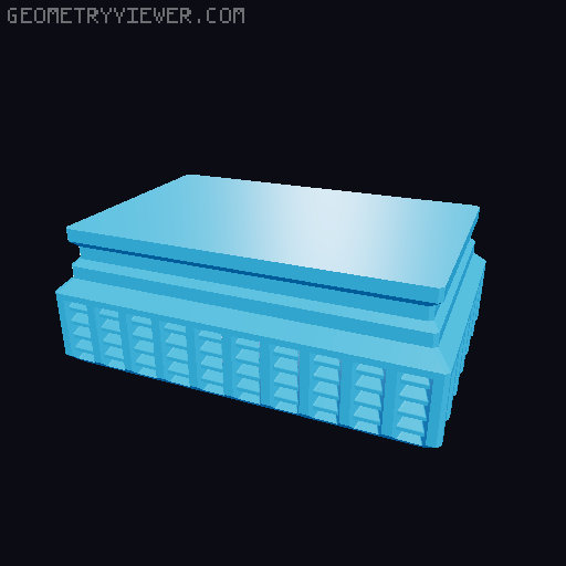 Prismatic Vase Mode Silica Gel Container. Super fast print 3D model thumbnail