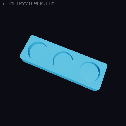 Gridfinity NUUN Tube Storage 3D model thumbnail
