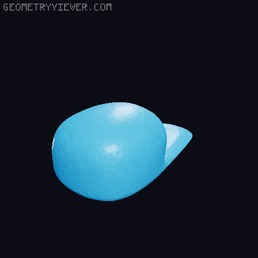 Sans from undertale, separate parts / multicolor 3D model thumbnail