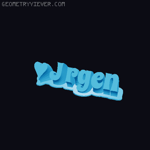 Valentine sculpture 3D model thumbnail
