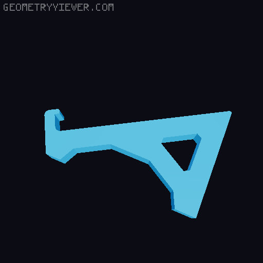 Laptop Stand X1 3D model thumbnail