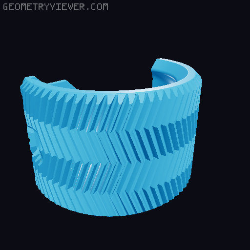 Geared Phone stand 3D model thumbnail