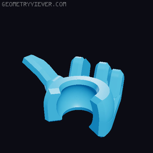 Dummy 13 middle finger but better 3D model thumbnail