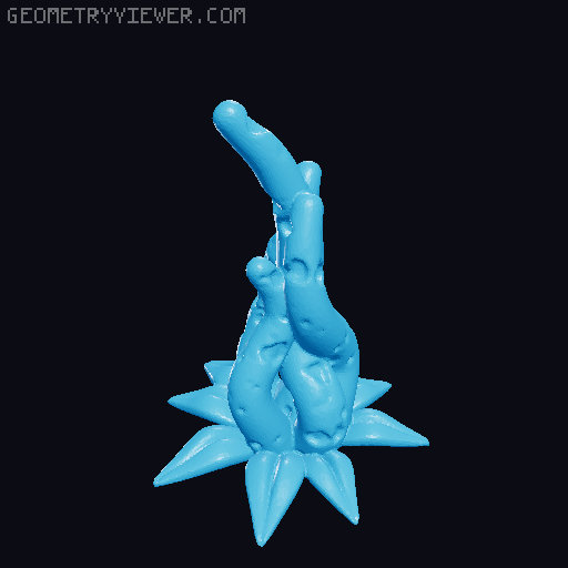 100 Fantasy Plants for Tabletop Base & Terrain Design (Alien Vegetation 61) 3D model thumbnail