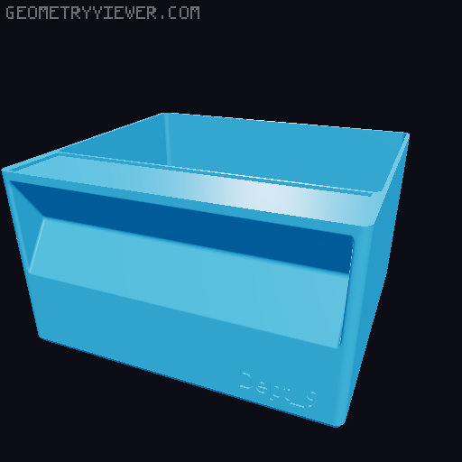 Tub Inserts for HANDY 20 Drawer Compartment Organiser 3D model thumbnail