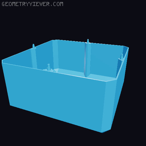 Small Self-Watering Seed Starter 2x2 3D model thumbnail