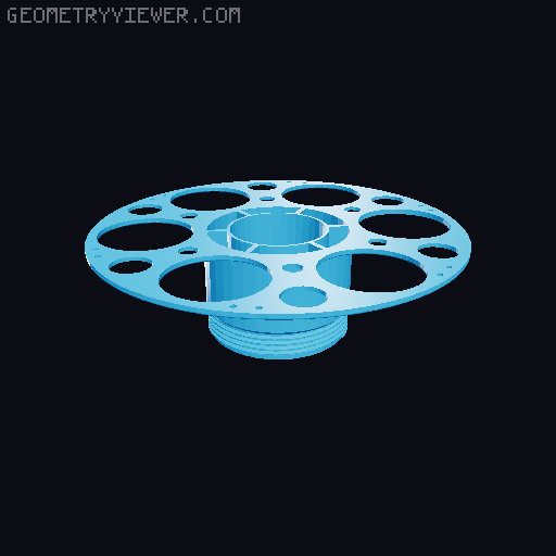 Filament spool 3D model thumbnail