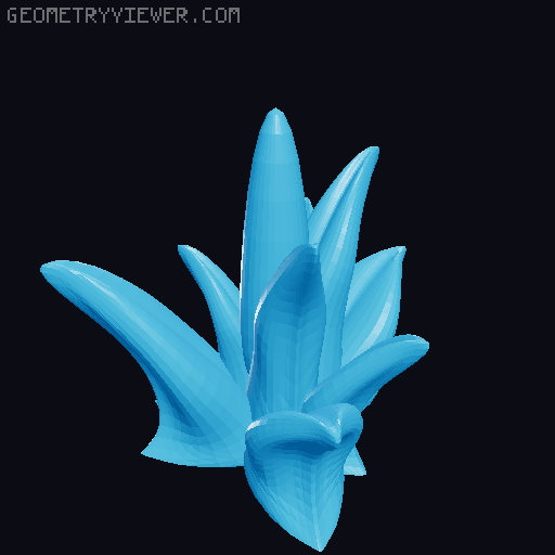 100 Fantasy Plants for Tabletop Base & Terrain Design (Alien Vegetation 61) 3D model thumbnail