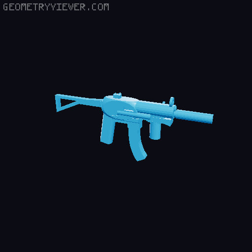 MP5 and MP5K for Carbon/Dummy 13 Beta + V1/extra (Foregrip, Skeleton stock, Stock, Drum mag, etc) gun 3D model thumbnail