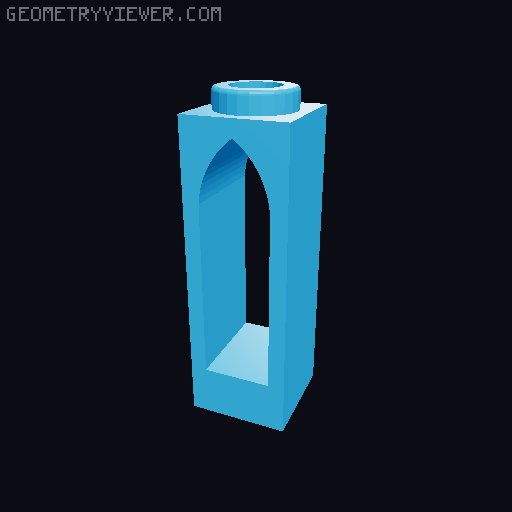 Piezas con Arcos Interiores 3D model thumbnail