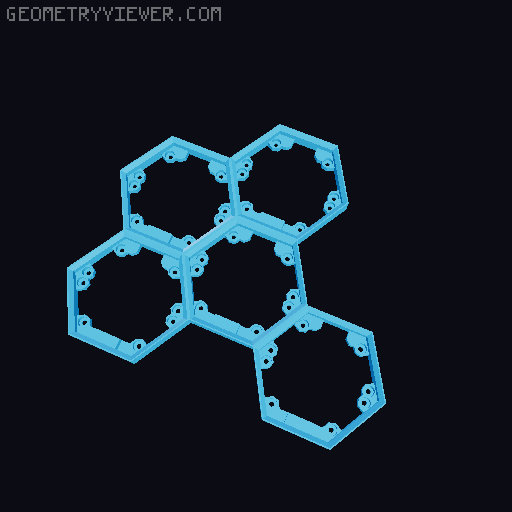 Hextraction Fancy Game Board Remix 3D model thumbnail