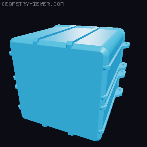 USBC-PD (Power Delivery) 100W Power Bank 3D model thumbnail