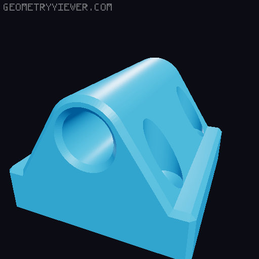 Air-buffer for Prusa Enclosure V2 - MMU3 3D model thumbnail