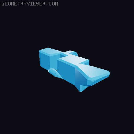 Big Flexi Rexi Split 3D model thumbnail