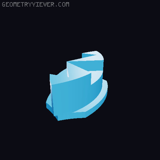 circular sliding puzzle 3D model thumbnail