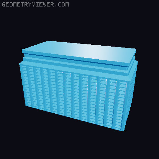 Prismatic Vase Mode Silica Gel Container. Super fast print 3D model thumbnail