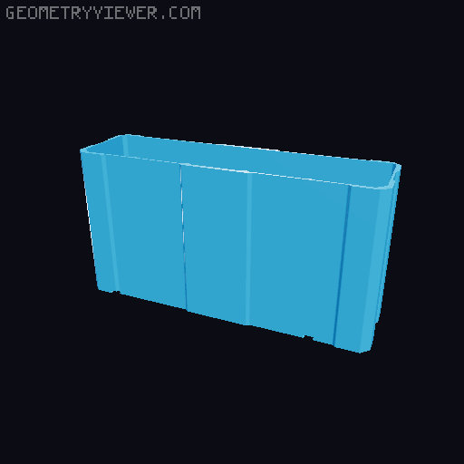 IKEA Skadis Holder for Gridfinity Case 3D model thumbnail