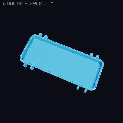 Quecoo T85 收纳盒 3D model thumbnail