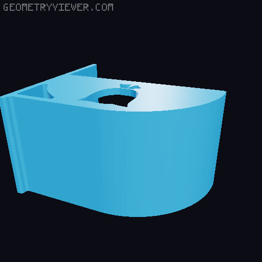 Plastic bag holder with sorting symbols 3D model thumbnail