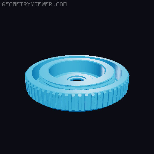 Disposable camera to Sony E-mount adapter 3D model thumbnail