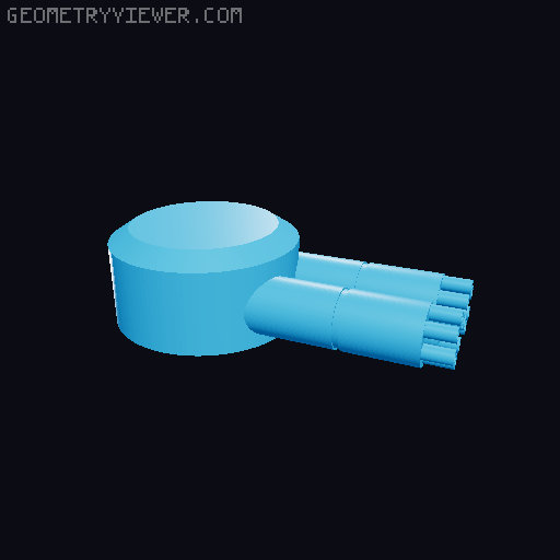 Big Wheel GI Joe Glassified Scale 3D model thumbnail