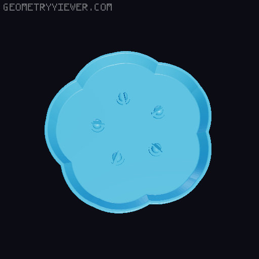 Equation-Driven Guided Sweep Pots 3D model thumbnail