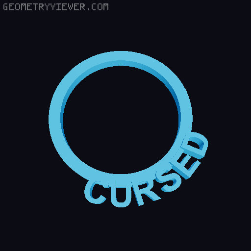D&D 5e Condition Ring for 32mm Bases 3D model thumbnail