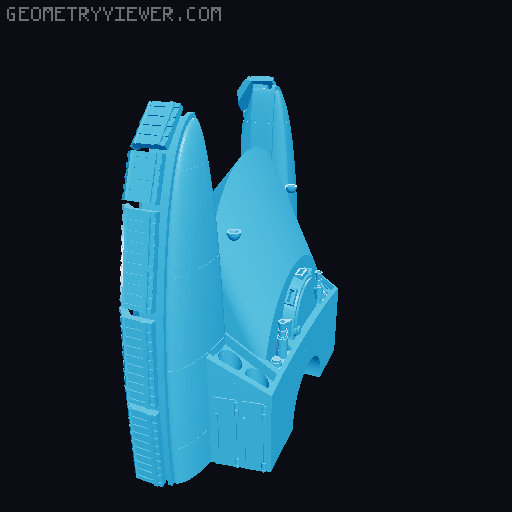 Aspis warhammer-style tank 3D model thumbnail