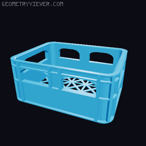 Batteries Holder 3D model thumbnail