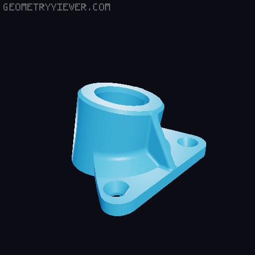 Marci's Mount for Hadley: 1/2in electrical conduit with M3/M4 hardware 3D model thumbnail