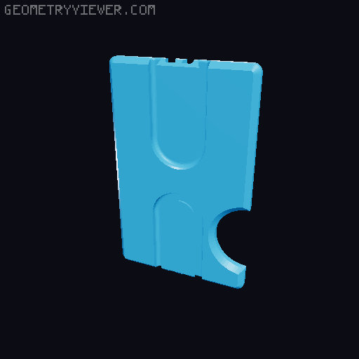 microRidge w/ cash strap 3D model thumbnail