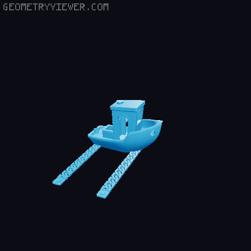 Benchy Zeppelin 3D model thumbnail