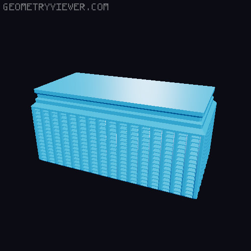 Prismatic Vase Mode Silica Gel Container. Super fast print 3D model thumbnail