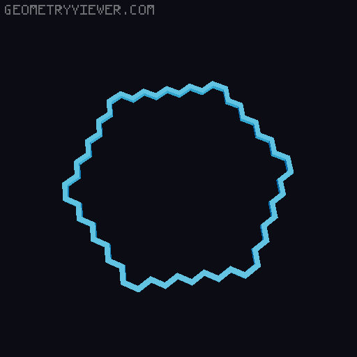 Honeycomb Photoframe 9x9 3D model thumbnail